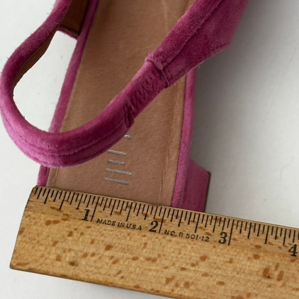 J. Jill Pink Suede Slingback Block Heel Pumps Womens 10 - Picture 13 of 13